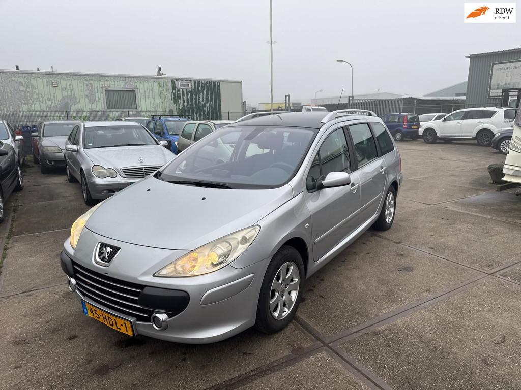 Peugeot 307 SW 1.6-16V Premium NAV Bioflex [7 Pers] Inruil M, Gebruikt, 4 cilinders, 715 kg, 7 stoelen