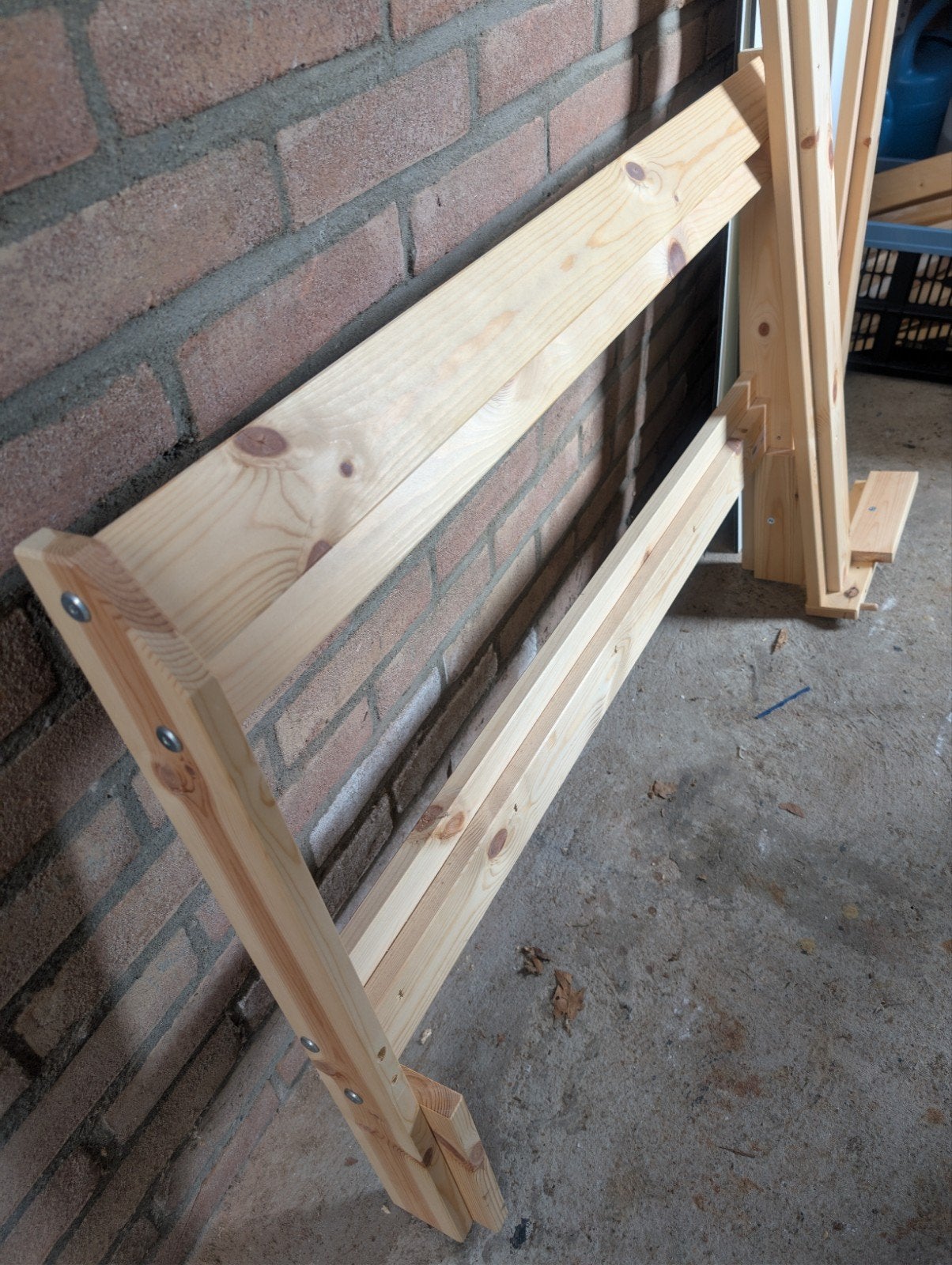 NEIDEN Ikea bed frame (excl lattenbodem), Ophalen, Wit, Tweepersoons, 140 cm