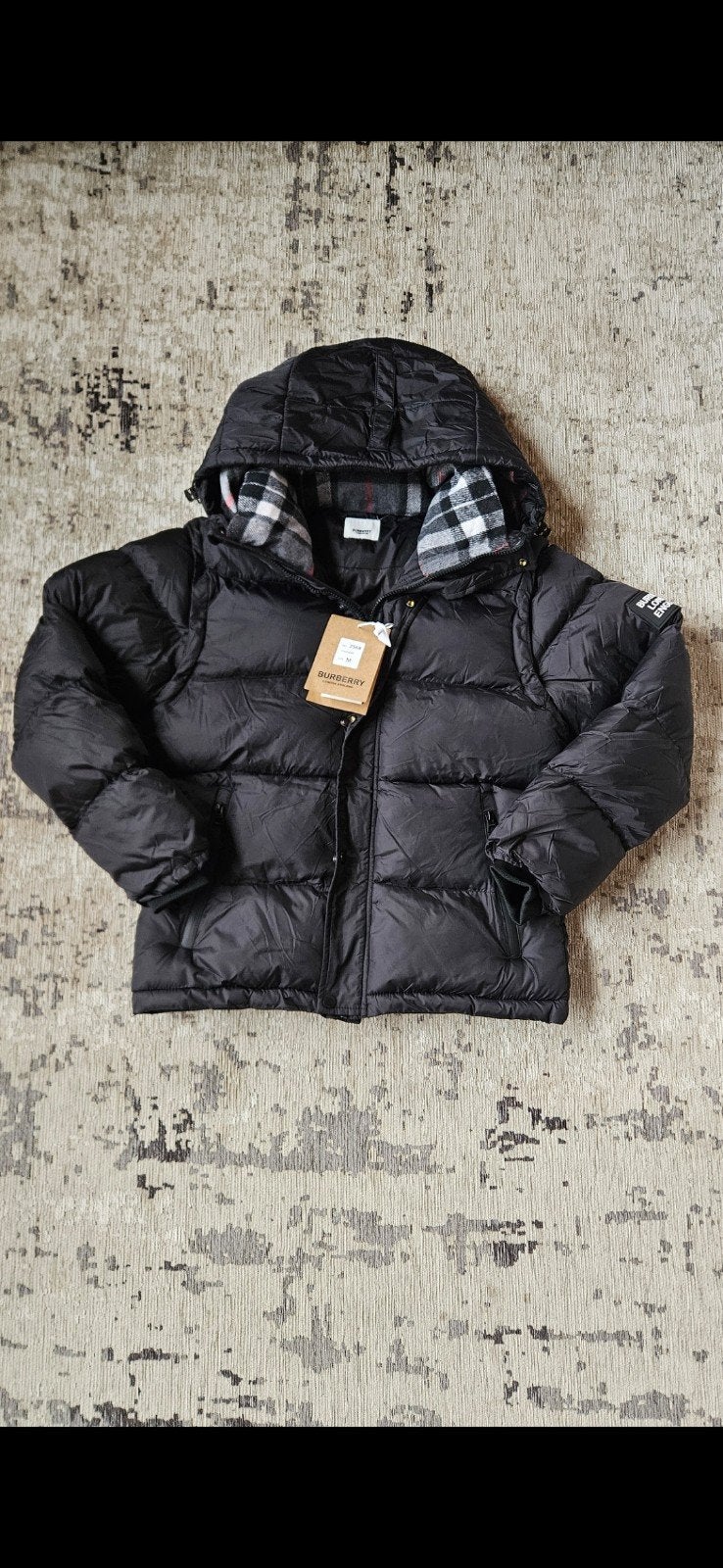 burberry puffer jas, Maat 48/50 (M), Zwart, Nieuw, Ophalen of Verzenden