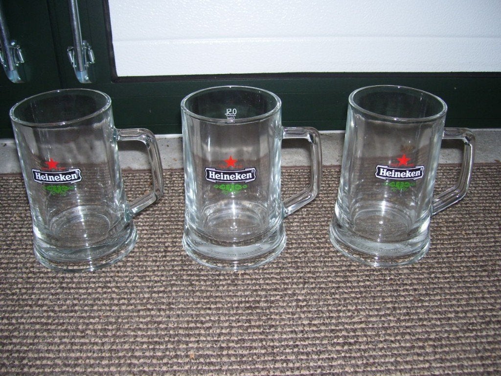 BIERPULLEN HEINEKEN, Ophalen of Verzenden, Zo goed als nieuw, Glas of Glazen, Heineken
