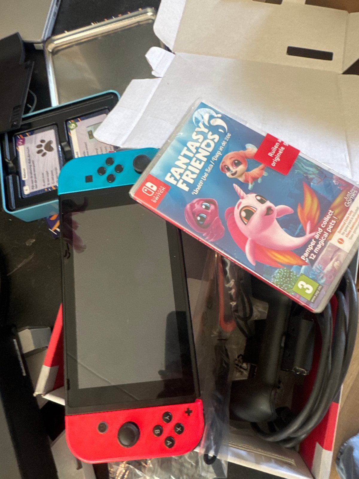 Nintendo Switch met game en accessoires, Ophalen, Met 2 controllers, Switch Original, Gebruikt
