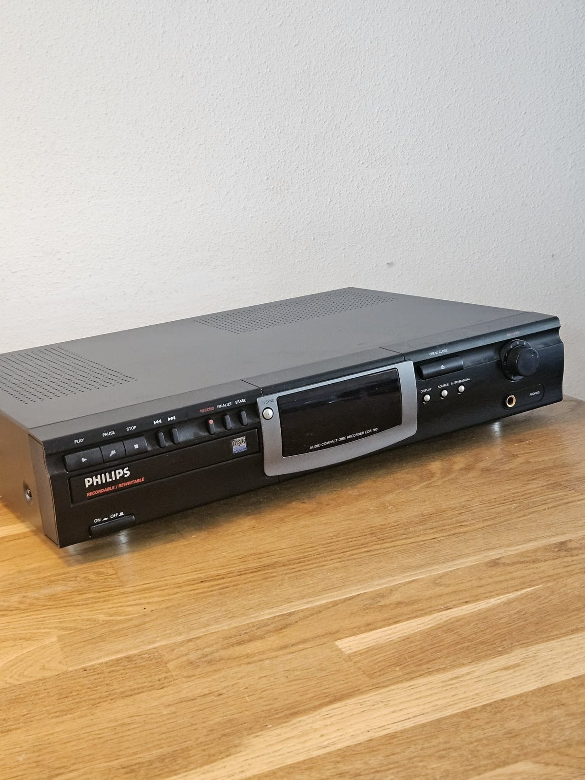 Philips CDR760 CD-recorder, Ophalen of Verzenden, Zo goed als nieuw, Philips