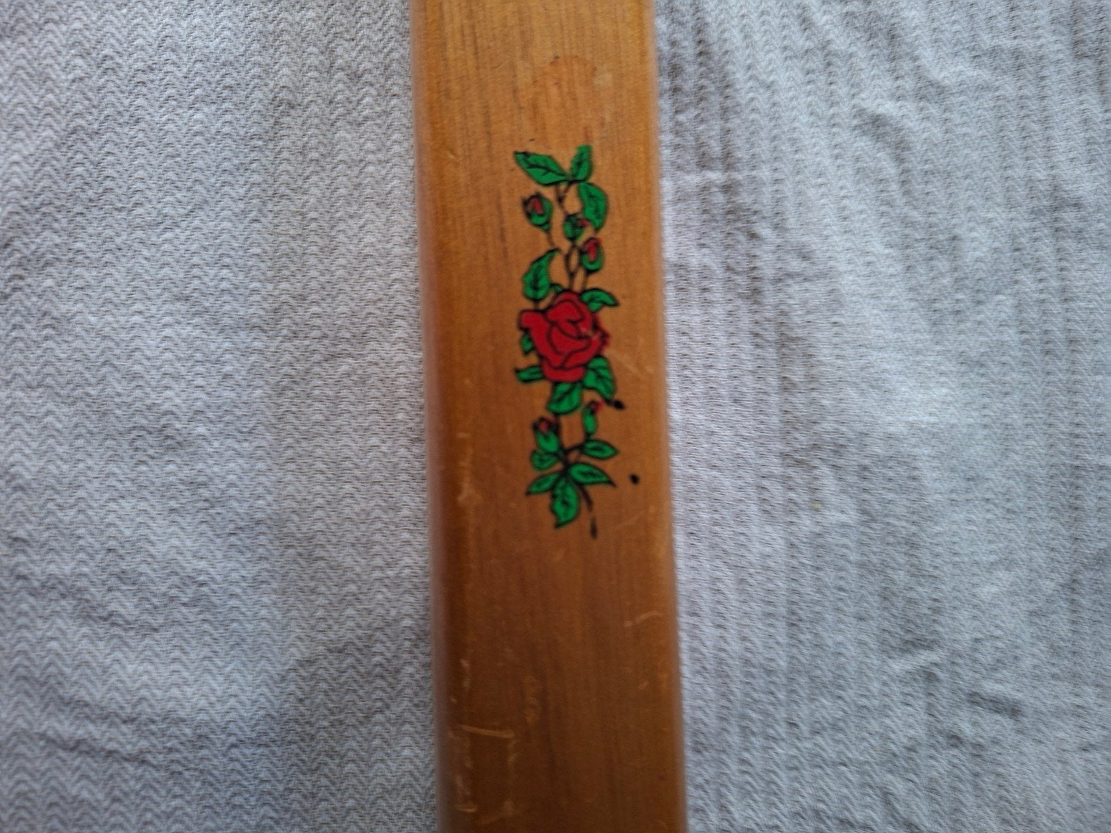 Unieke Retro Vintage Houten Breinaaldenkoker met Naalden, Ophalen of Verzenden