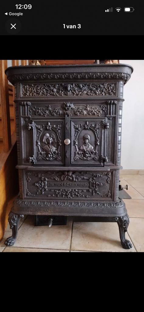 Antieke hout kachel, Ophalen, Zo goed als nieuw, Hout, Houtkachel