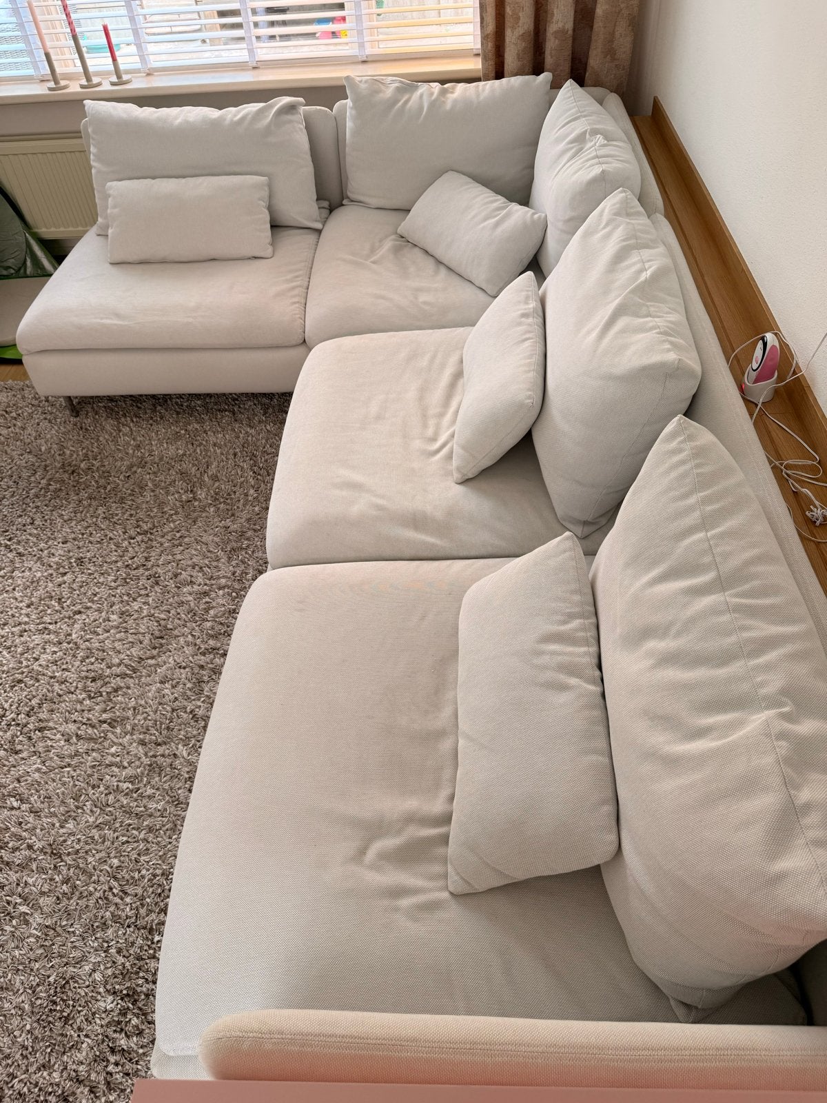 Söderhamn Hoekbank - Wasbaar & aanpasbaar, Ophalen, 250 tot 300 cm, Gebruikt, Hoekbank