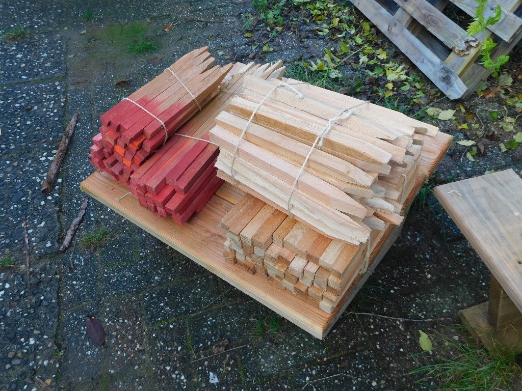 houten piketten, Tuin en Terras, Palen, Balken en Planken, Ophalen, Nieuw, Minder dan 180 cm, Overige typen