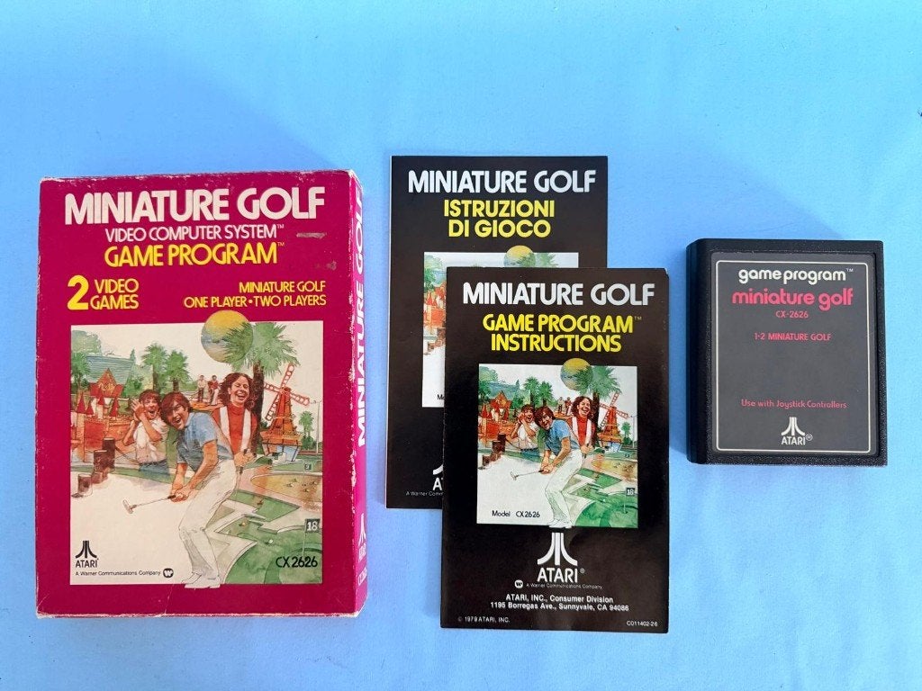 Miniature Golf (Atari 2600), Spelcomputers en Games, Gebruikt, 1 speler, Ophalen of Verzenden, Vanaf 7 jaar