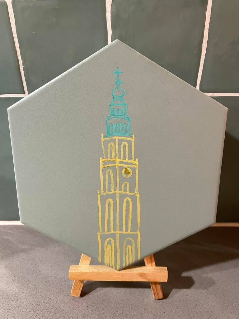 Tegeltje Groningen, Huis en Inrichting, Ophalen of Verzenden, Zo goed als nieuw