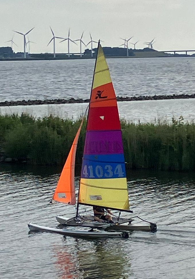 Catamaran Hobie cat 14 turbo, Ophalen, Gebruikt, 4 m, Hobie