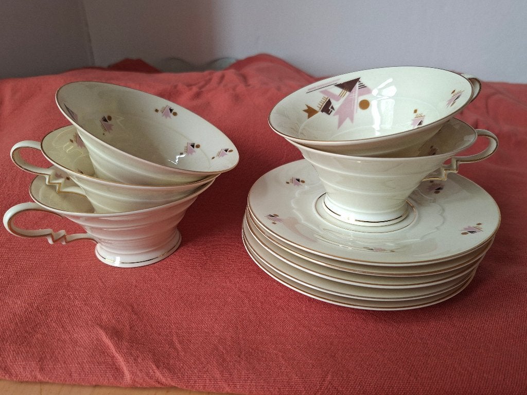 theeservies Rosenthal Ivory art deco jaren '30