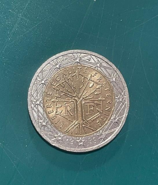 2 euro munt Frankrijk 1999, Postzegels en Munten, Munten | Europa | Euromunten, Ophalen of Verzenden, Frankrijk, 2 euro, Losse munt