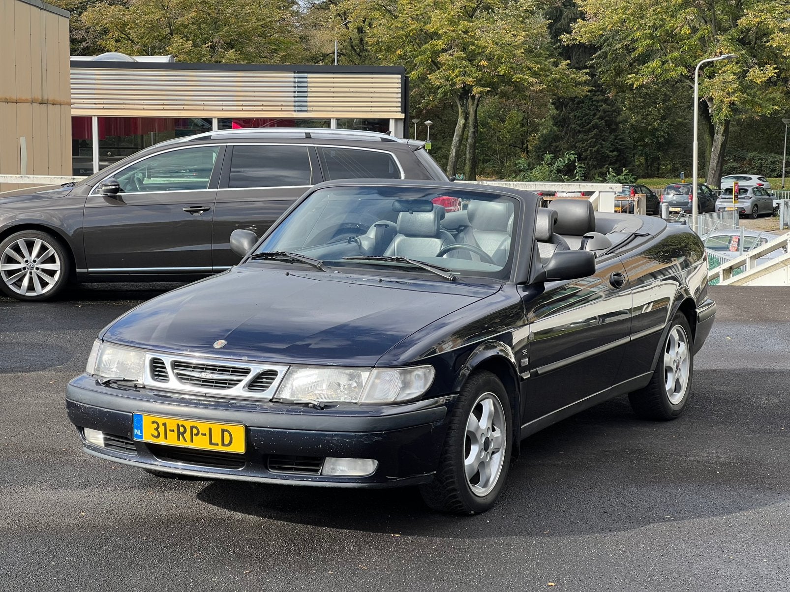 Saab 9-3 2.0 T Cabrio 1998 Blauw, Auto's, 730 kg, 4 cilinders, Cabriolet, 10 km/l