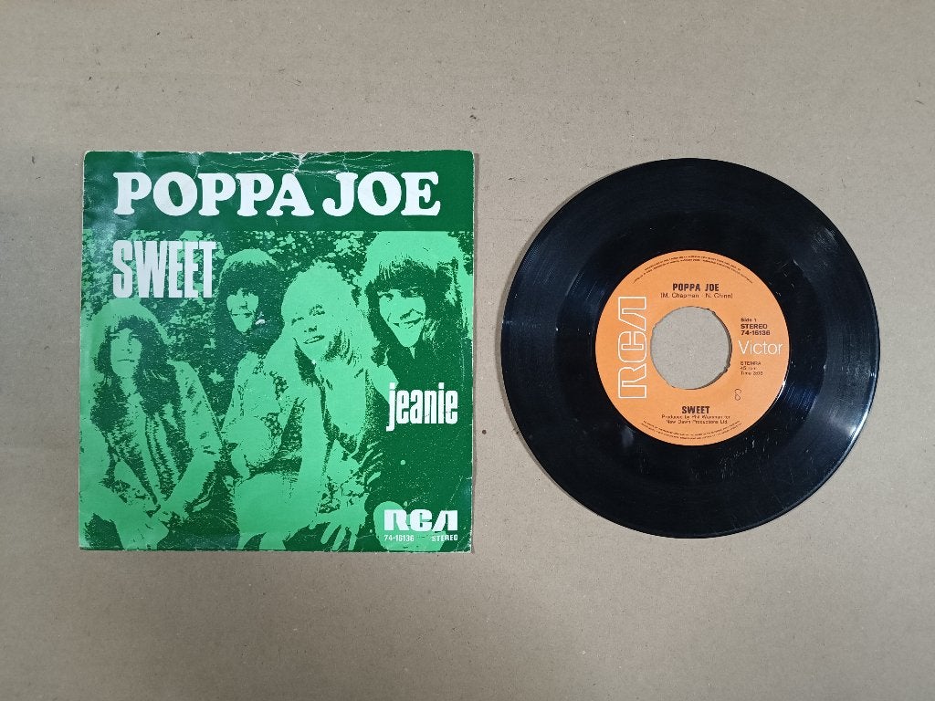 Single: Sweet - Poppa Joe (1972), Cd's en Dvd's, Verzenden, Gebruikt, 7 inch, Pop