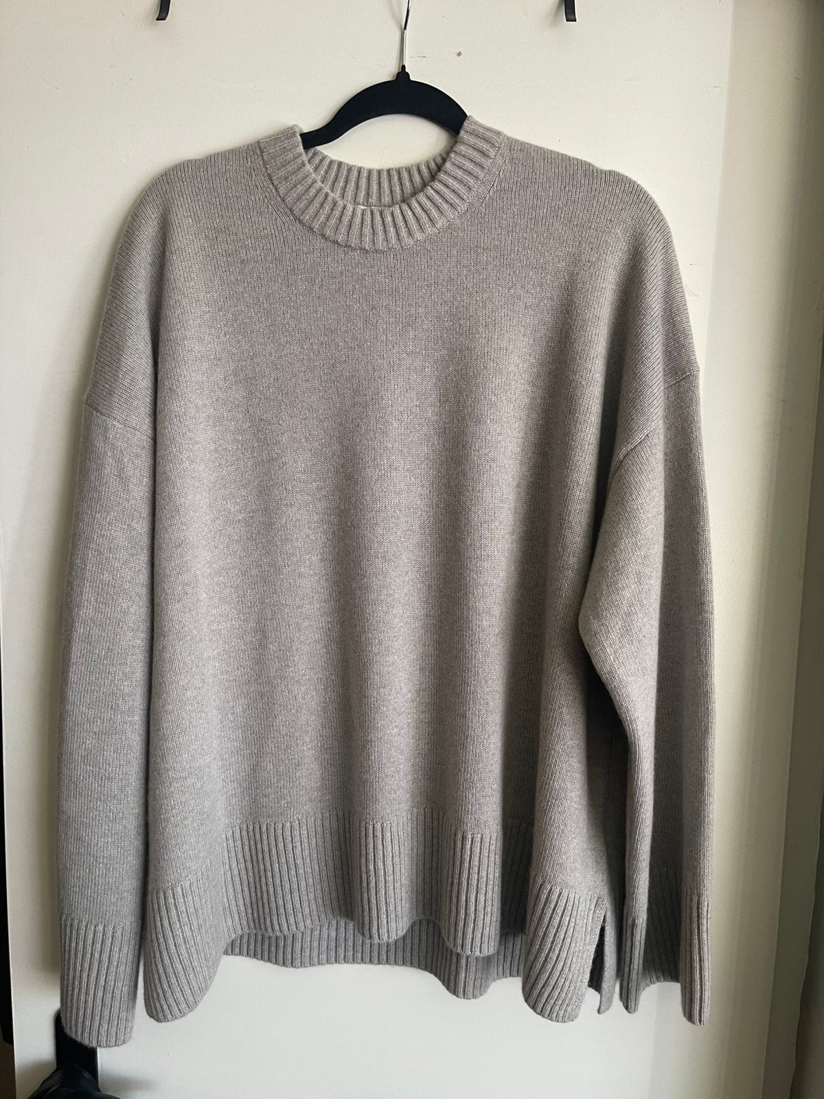 Beige | Grijze (Mole) 100% Cashmere Trui van Arket, L NIEUW, Beige, Maat 42/44 (L), Nieuw, Ophalen of Verzenden