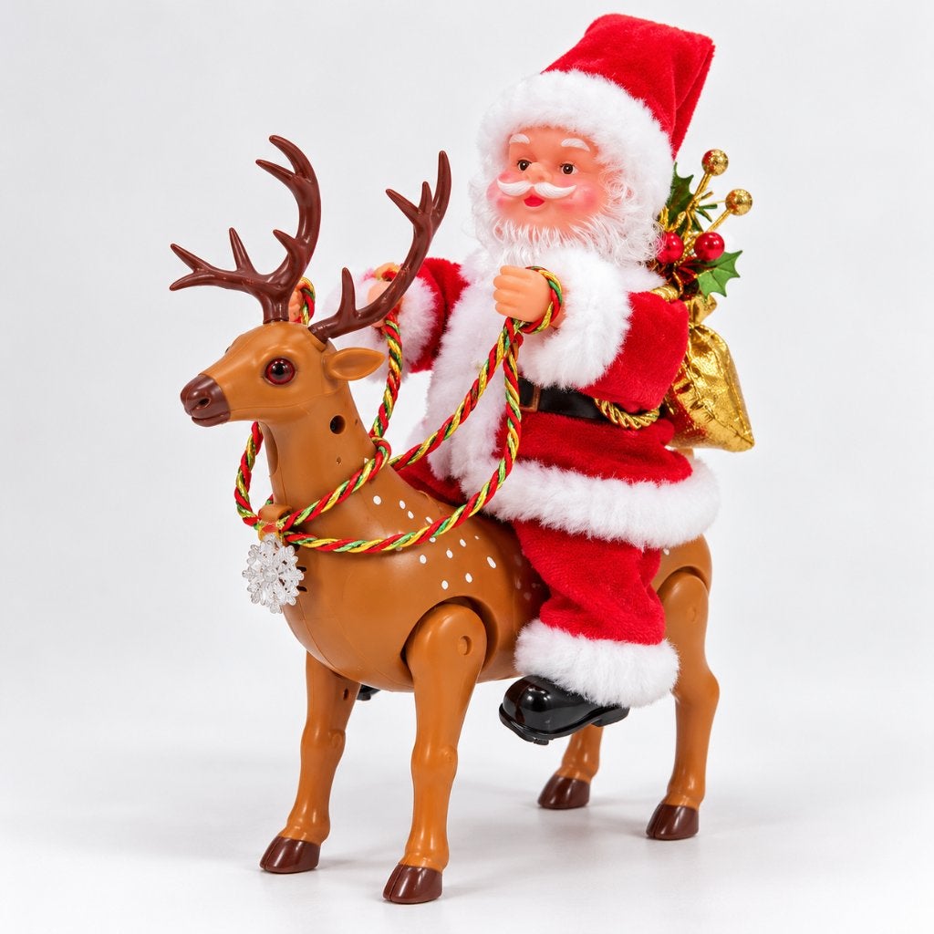 kerstman met rendier, Diversen, Verzenden, Nieuw