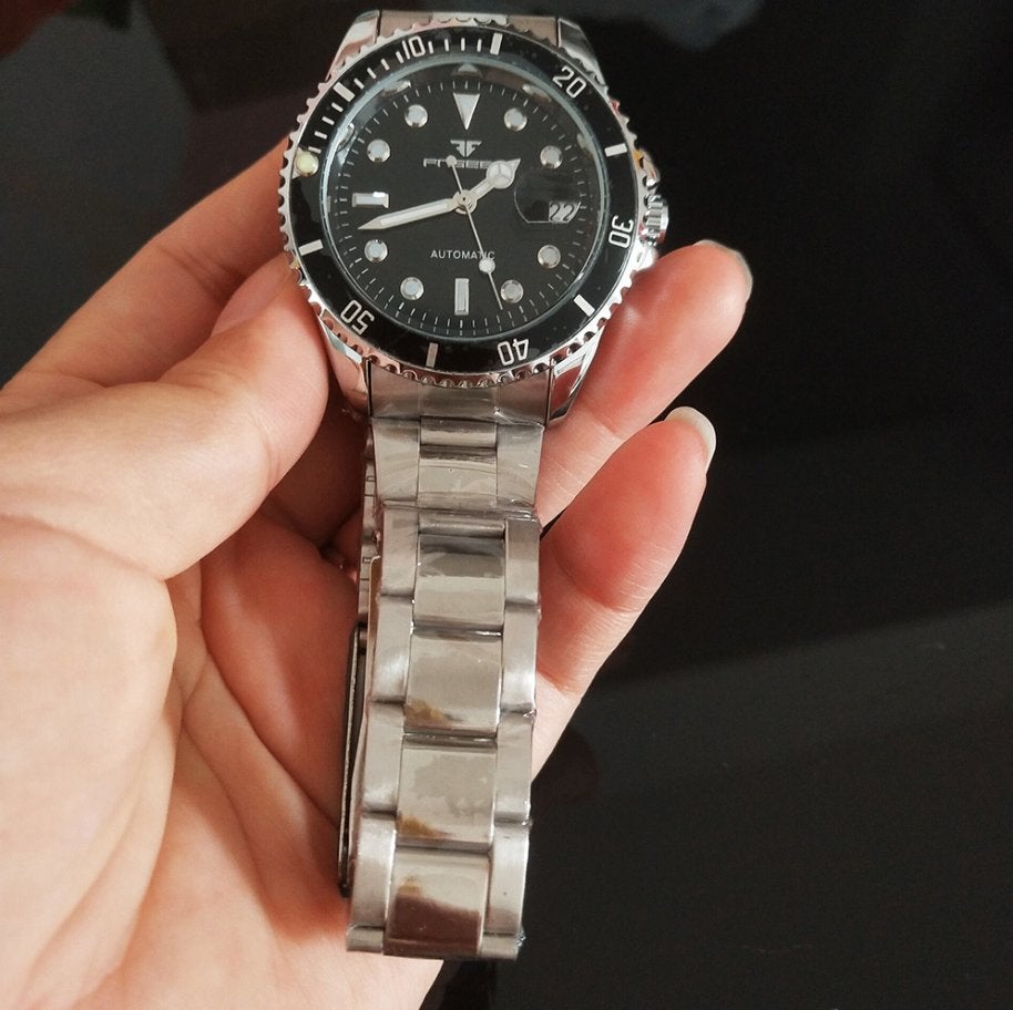 Heren Duikhorloge / Automatisch Duik Horloge, Sieraden, Tassen en Uiterlijk, Overige merken, Staal, Staal, Verzenden