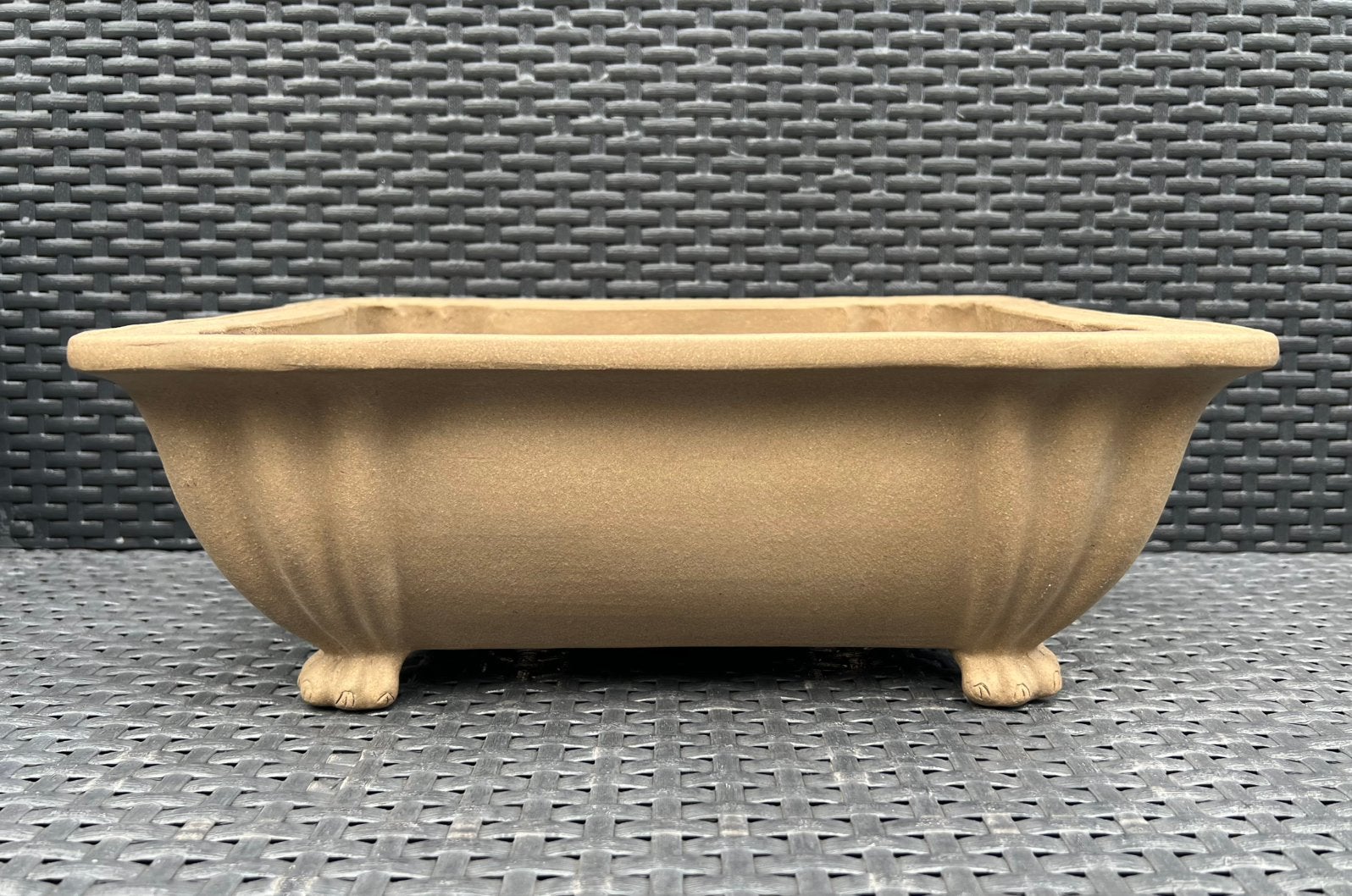 Bonsai schaal handgemaakt gemerkt ongeglazuurd 34,5x26,5x13, 25 tot 40 cm, Ophalen of Verzenden, Zo goed als nieuw, Minder dan 40 cm