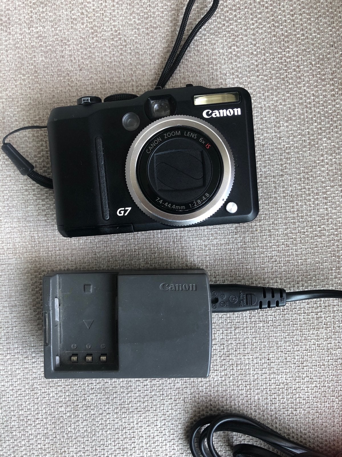 Canon PowerShot G7 Compactcamera met Oplader en accu, Ingebouwde flitser, Gebruikt, Canon, Oplader