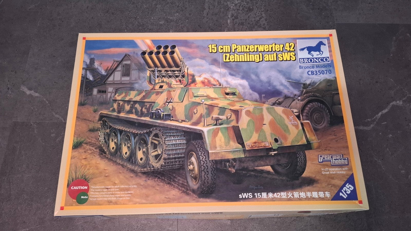 Bronco sWS 15cm Panzerwerfer 42 Modelbouwkit, Overige merken, 1:32 tot 1:50, Overige typen, Nieuw