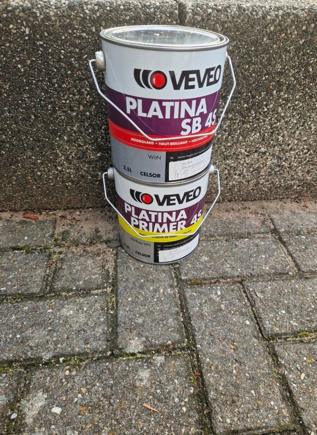 veveo platina sb en platina primer ral 9010, Ophalen of Verzenden, Nieuw, Overige typen