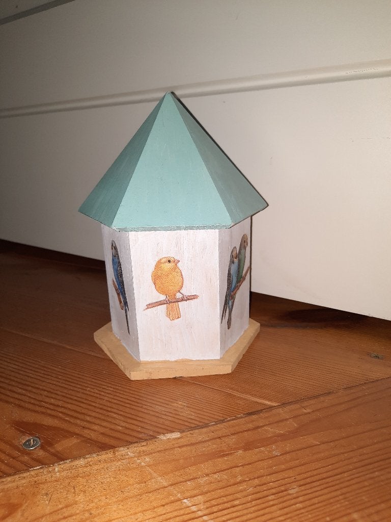 nieuw uniek zelfgemaakt vogelhuisje parkieten, Ophalen of Verzenden, Nieuw