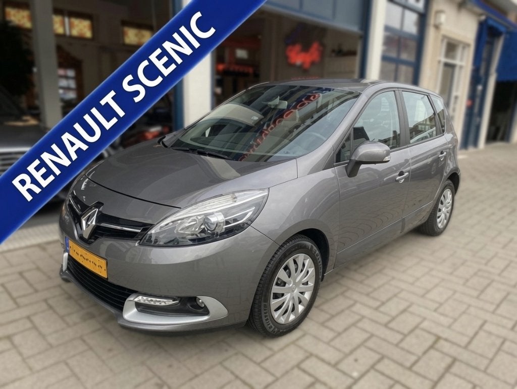 Renault Scénic 1.2 TCE bj 2015 Grijs APK Trekhaak Airco HOOG, Voorwielaandrijving, 1295 kg, 4 cilinders, Origineel Nederlands