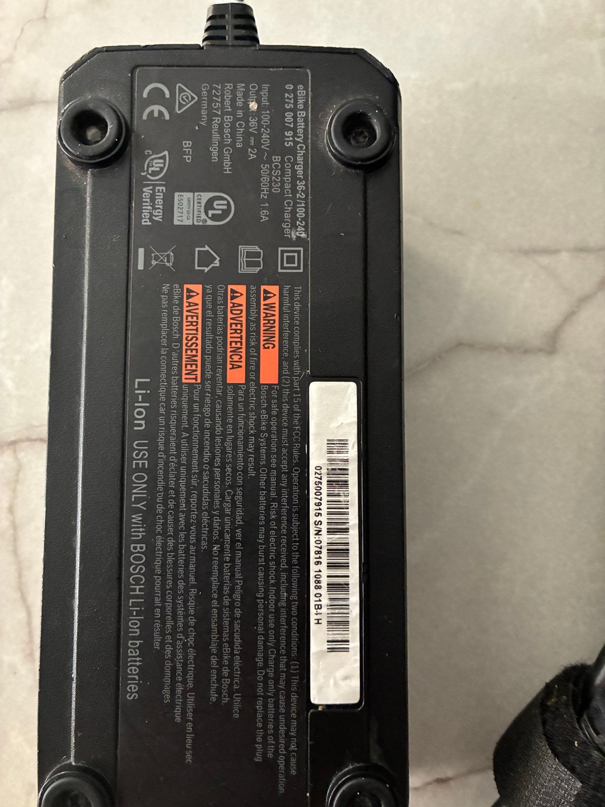 Bosch PowerPack 400 E-bike Accu met Oplader, Ophalen, Gebruikt