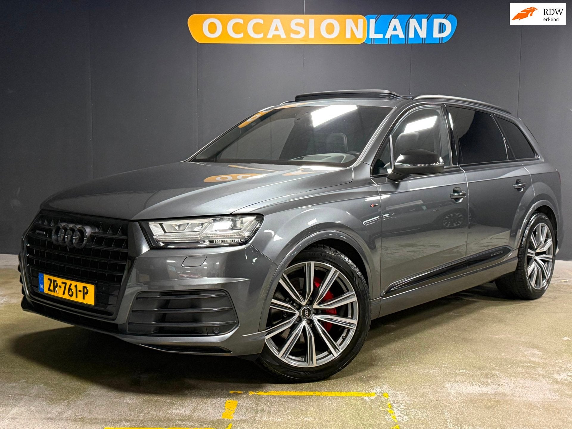 Audi Q7 3.0 TFSI quattro Pro Line S|PANO|LUCHTVERING|HUD|KEY, Auto's, Audi, Automaat, 2995 cc, 120 €/maand, Leder