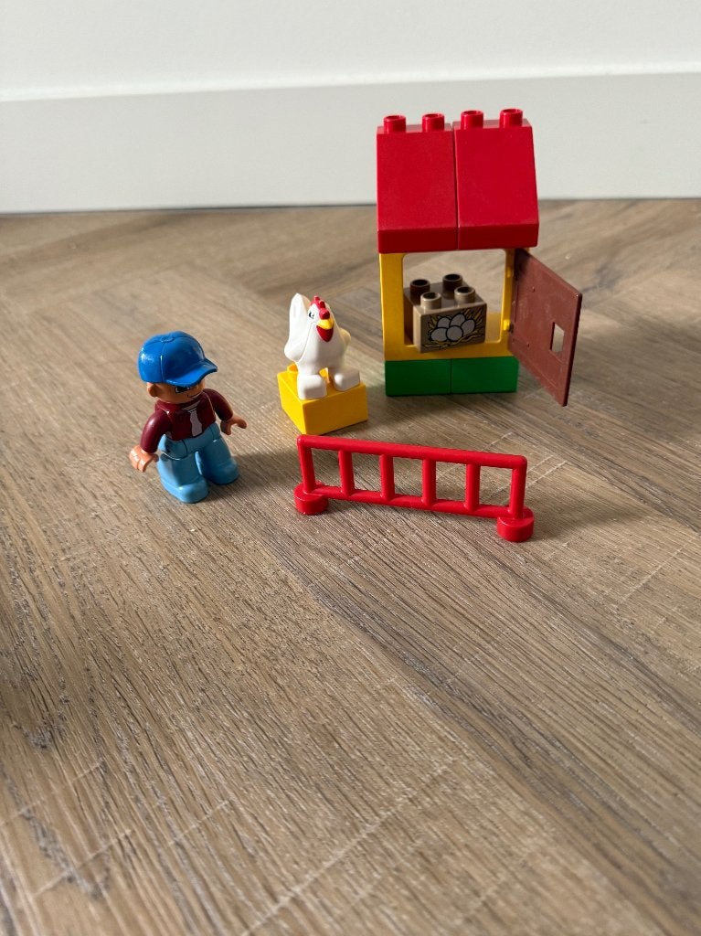 Heel goed vintage Lego Duplo kippenhok set speelgoed 5644, Ophalen of Verzenden, Zo goed als nieuw, Duplo, Inclusief accessoires