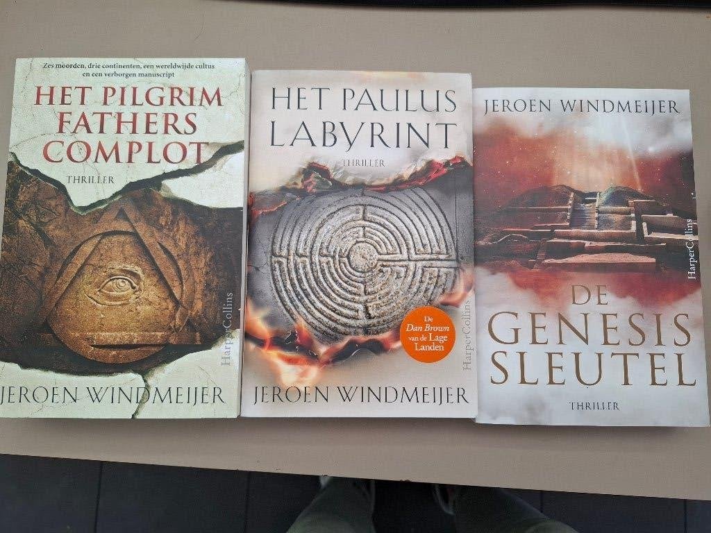 3x Jeroen Windmeijer oa: De Genesissleutel + Pauluslabyrint, Ophalen of Verzenden, Gelezen, Jeroen Windmeijer, Nederland