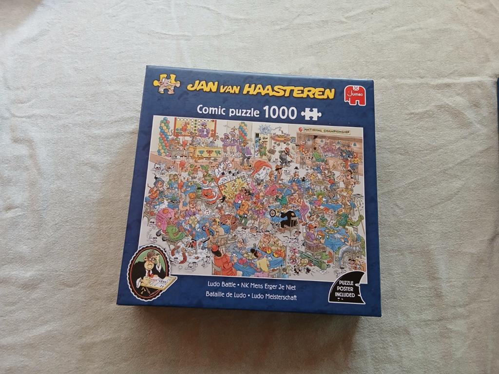 Jan van Haasteren 1000 Stukjes - Mens Erger Je, Ophalen of Verzenden, Meer dan 1500 stukjes, Zo goed als nieuw, Legpuzzel