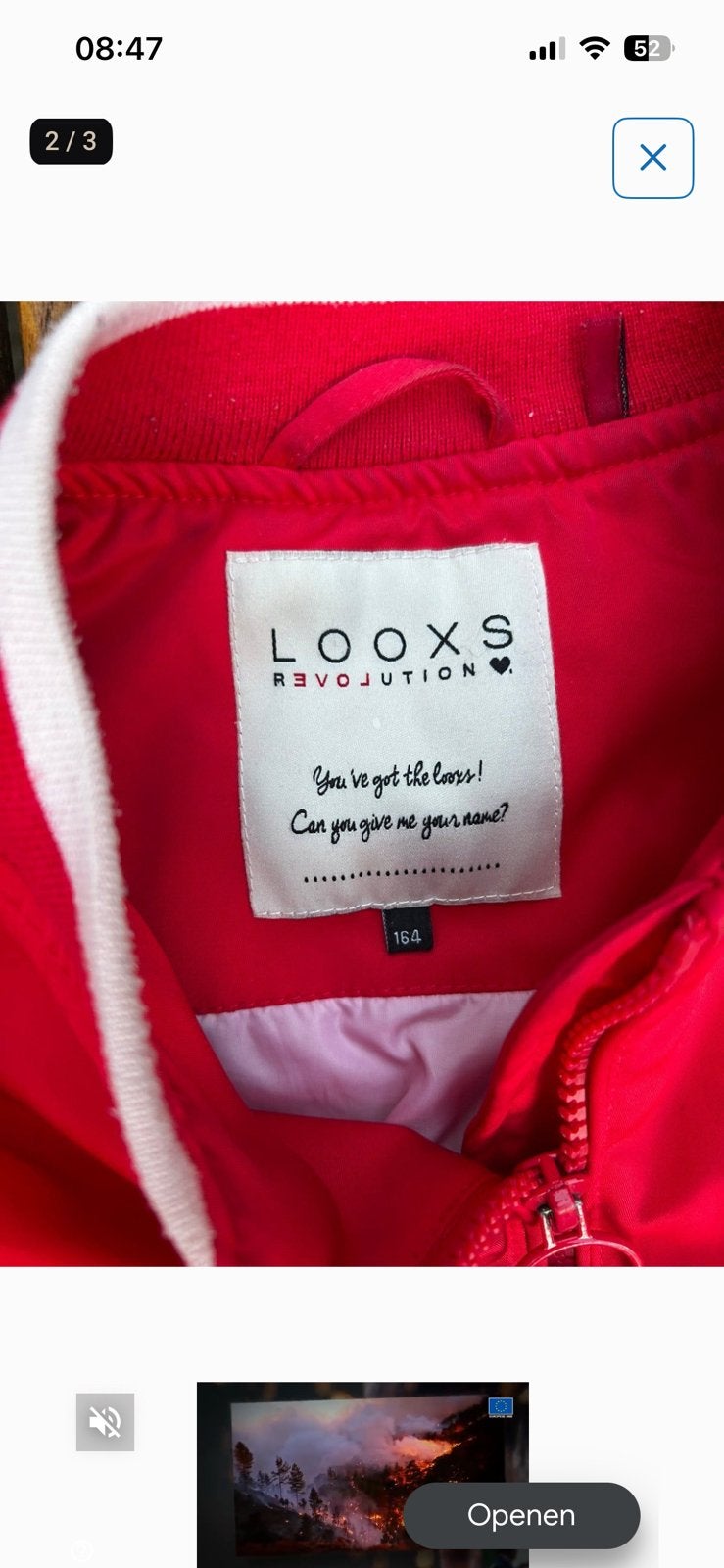 Looxs Revolution 158/164, Ophalen of Verzenden, Gebruikt, Meisje, Jas