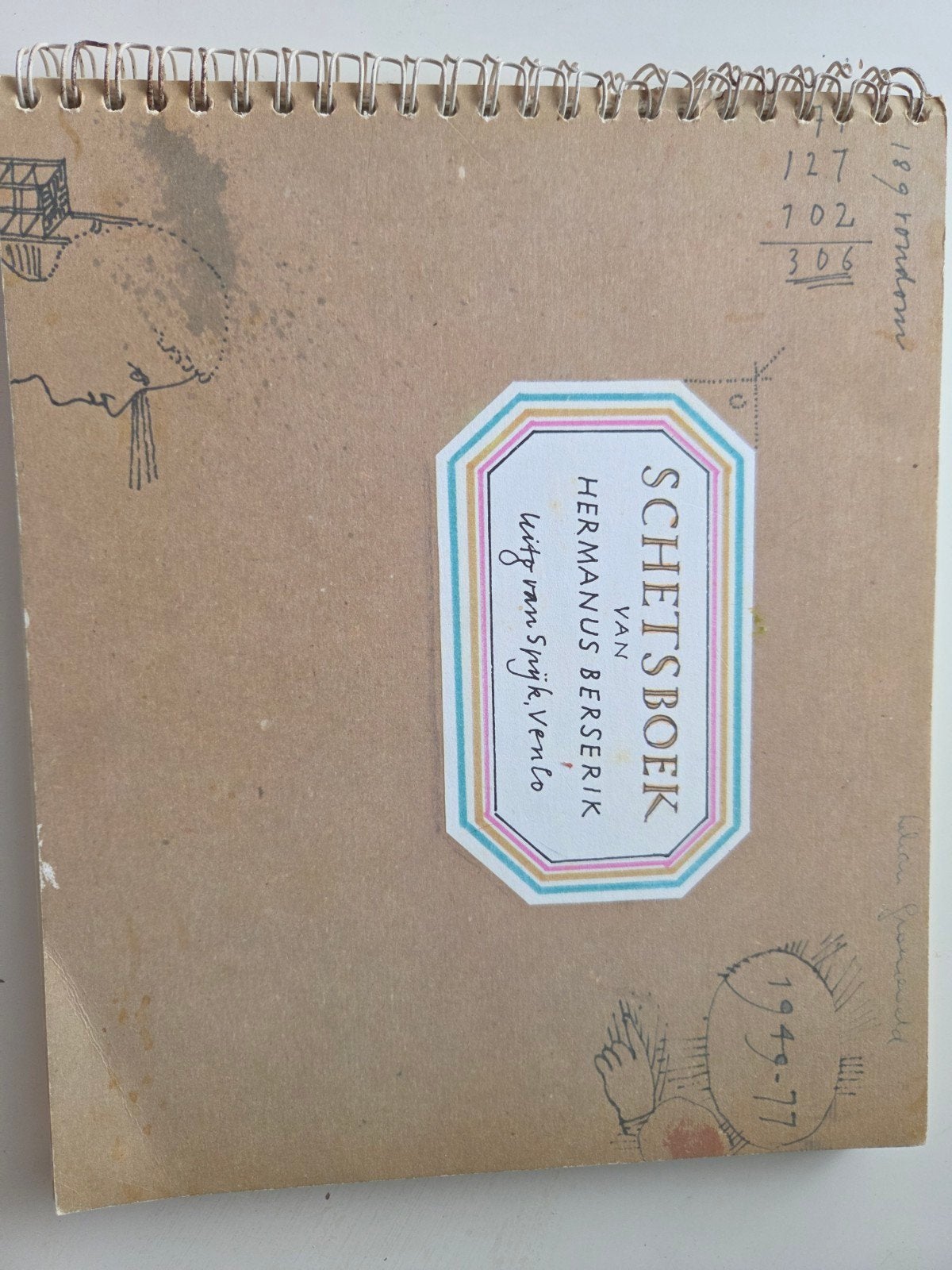 Schetsboek Hermanus Berserik- beperkte uitgave, Boeken, Herman Berserik, Ophalen of Verzenden, Zo goed als nieuw, Overige onderwerpen