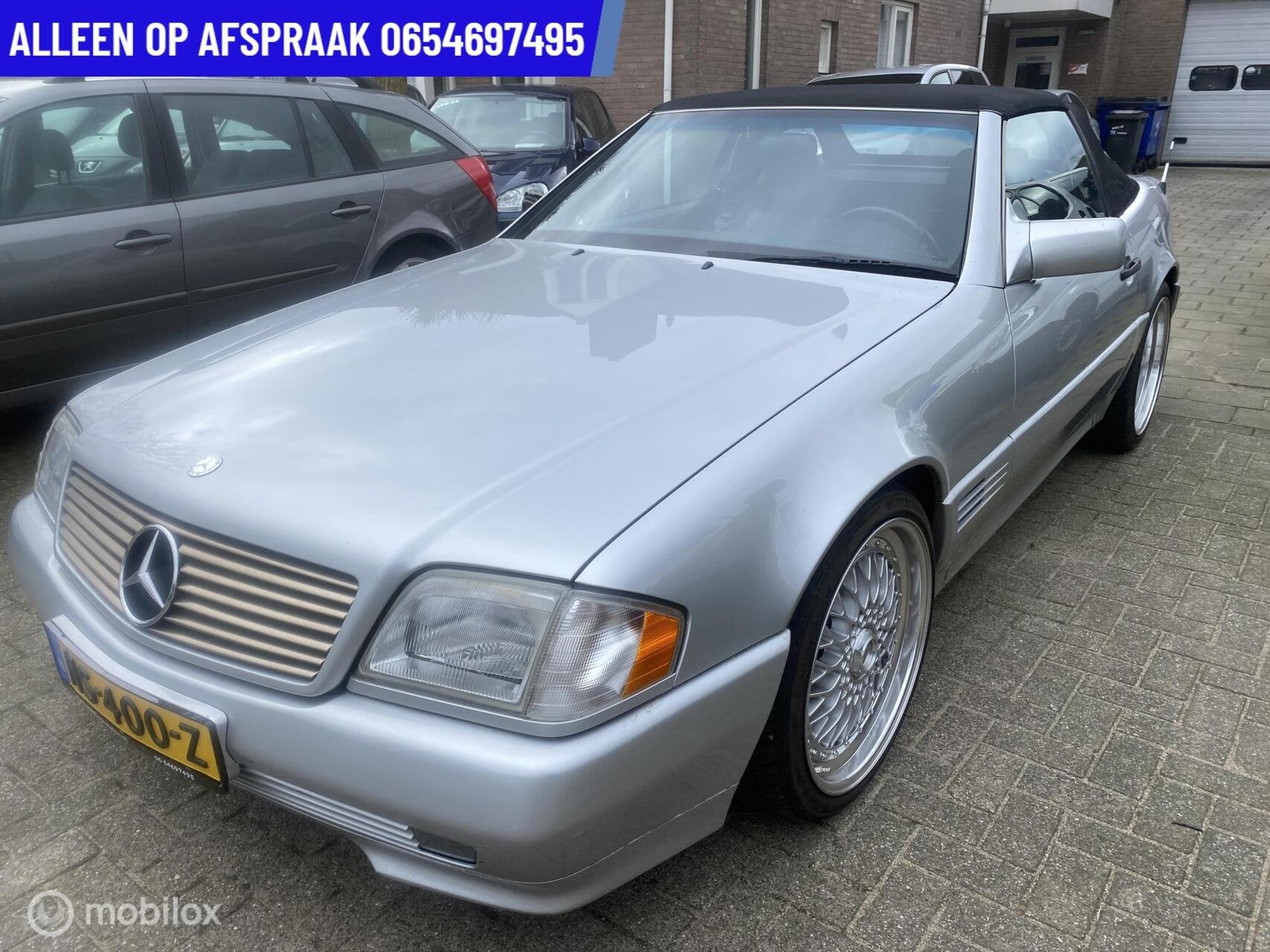 Mercedes SL-klasse Cabrio 280 140.DKM AUTOMAAT AIRCO/ECC LED, Auto's, Automaat, Automatische klimaatregeling, Achterwielaandrijving