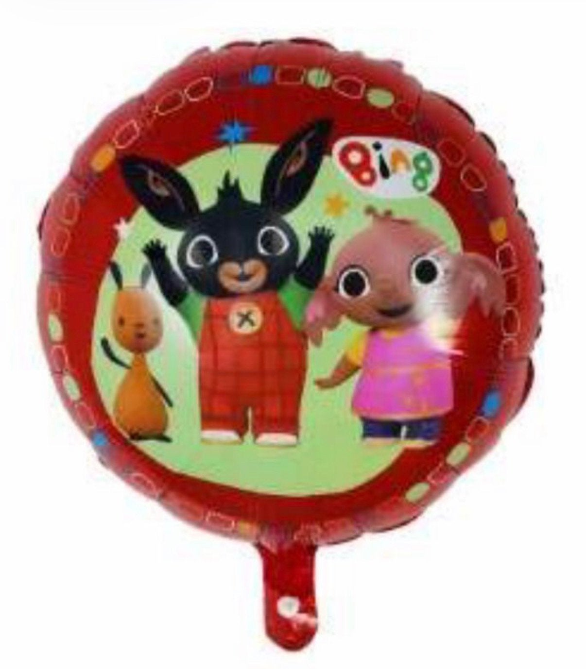 Bing het konijn folie ballon rond 45cm rood, Ophalen of Verzenden, Nieuw, Versiering, Verjaardag
