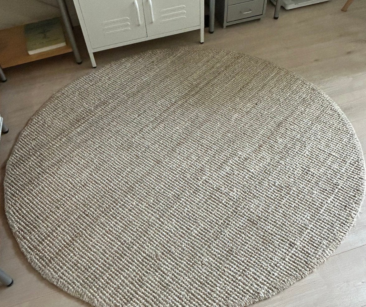 Jute vloerkleed rond 160 cm - Jaipur Hanse home - als nieuw., Ophalen, Zo goed als nieuw, Rond, 150 tot 200 cm