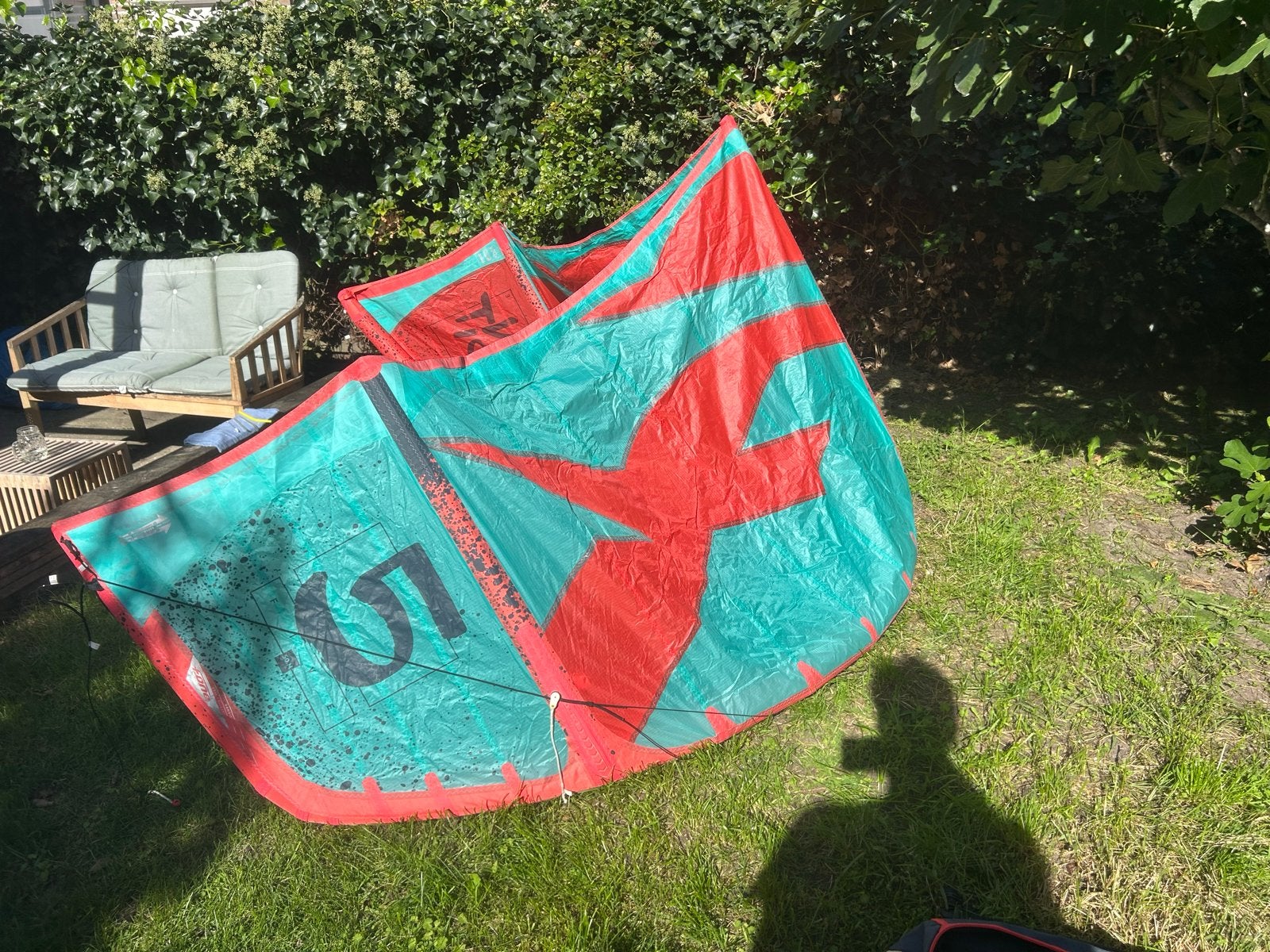 F-one Bandit 5m kite in zeer goede staat, Watersport en Boten, Geen board, Ophalen of Verzenden, Zo goed als nieuw, Kite