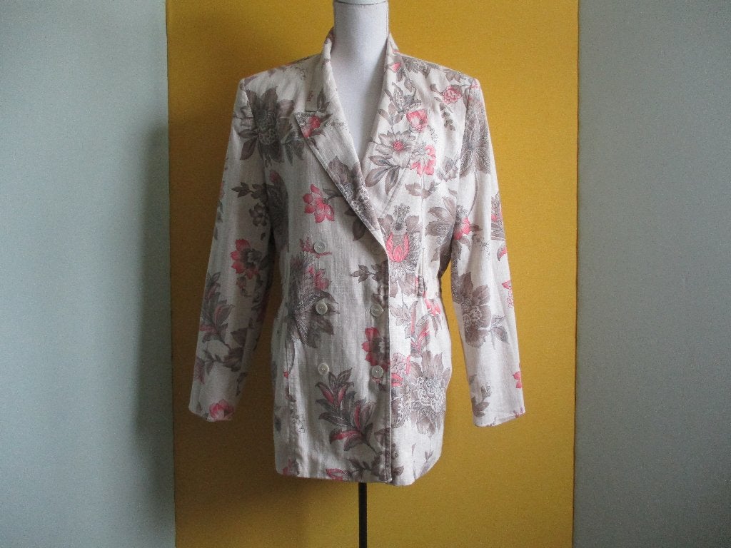 MONDI jasje / colbert maat 40 VINTAGE (made in West Germany), Maat 38/40 (M), Verzenden, Beige, Zo goed als nieuw