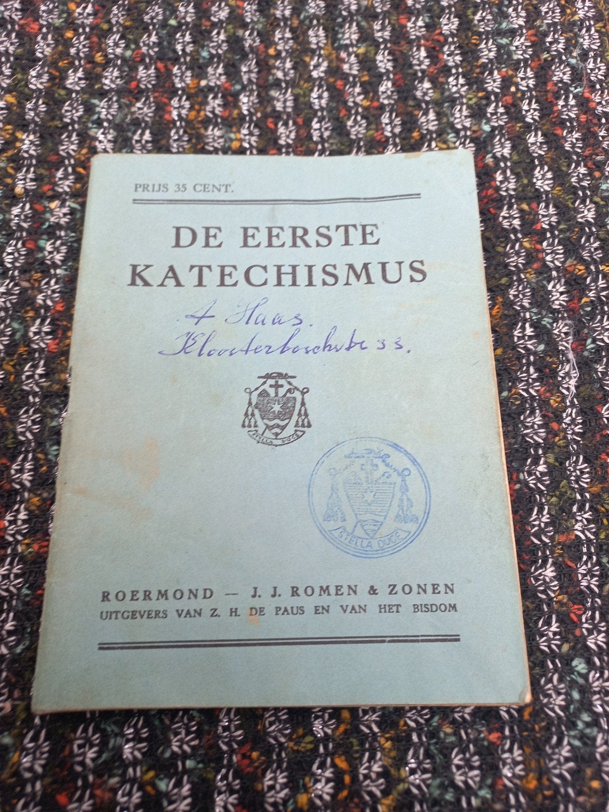 De Eerste Katechismus - Roermond 1933, Ophalen of Verzenden, Gelezen, Christendom | Katholiek