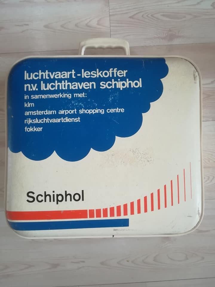 Vintage Schiphol Leskoffer Jaren '70 - Educatief Erfgoed, Ophalen of Verzenden, Gebruikt, Overige typen