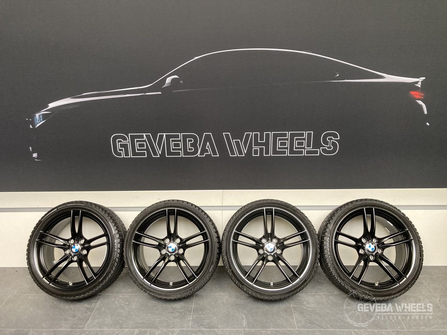 19” originele BMW M2 F87 velgen + winterbanden 641M 5x120, 19 inch, Gebruikt, -, -
