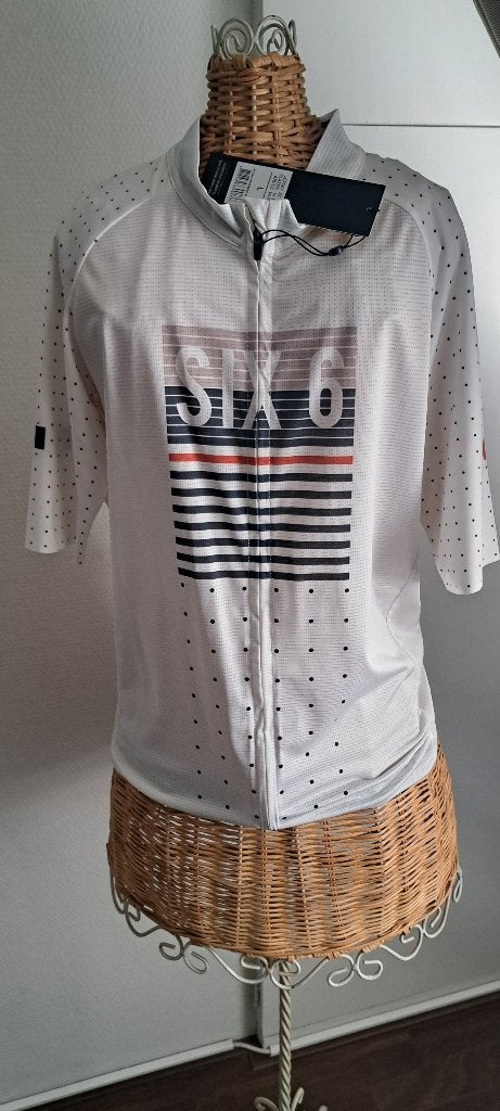 dames wielrenshirt Aug Six 6 Jumbo Visma, Fietsen en Brommers, Fietsaccessoires | Fietskleding, Nieuw, Ophalen of Verzenden, L