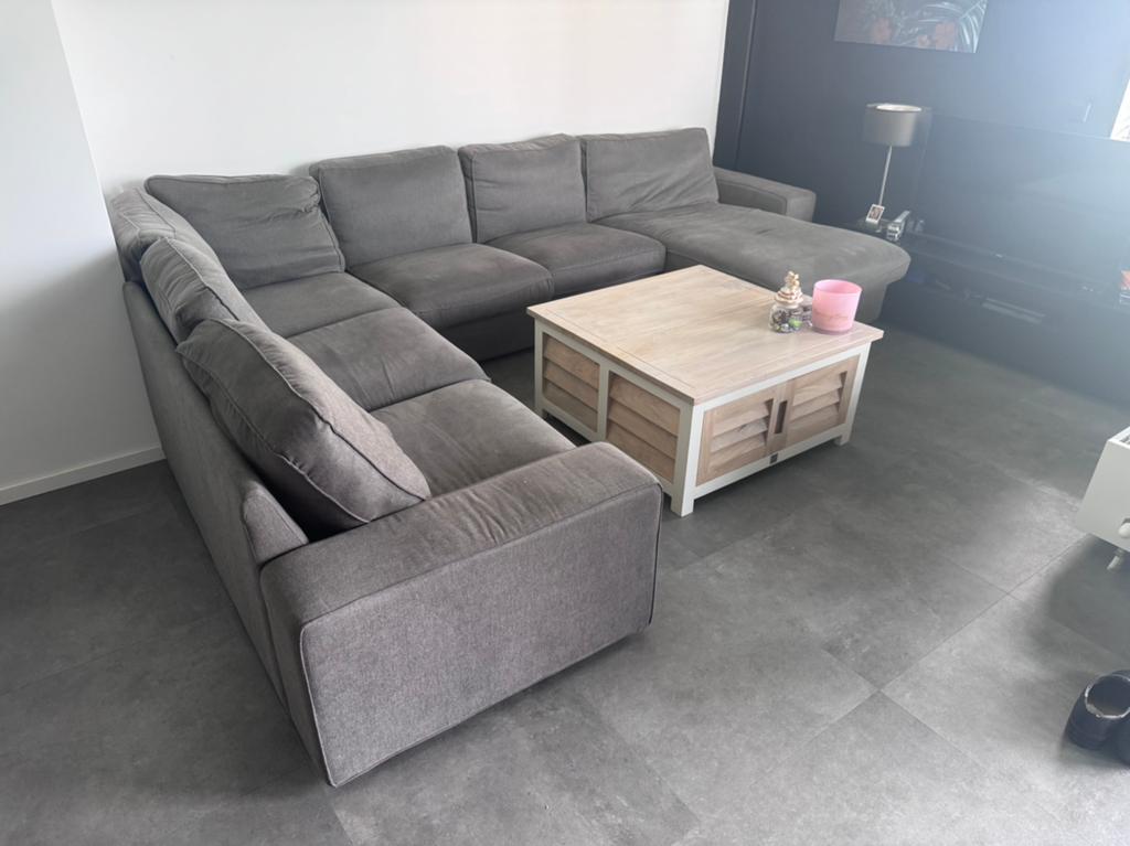 hoekbank met verstelbare loungehoek, Ophalen, Gebruikt, Hoekbank, 300 cm of meer