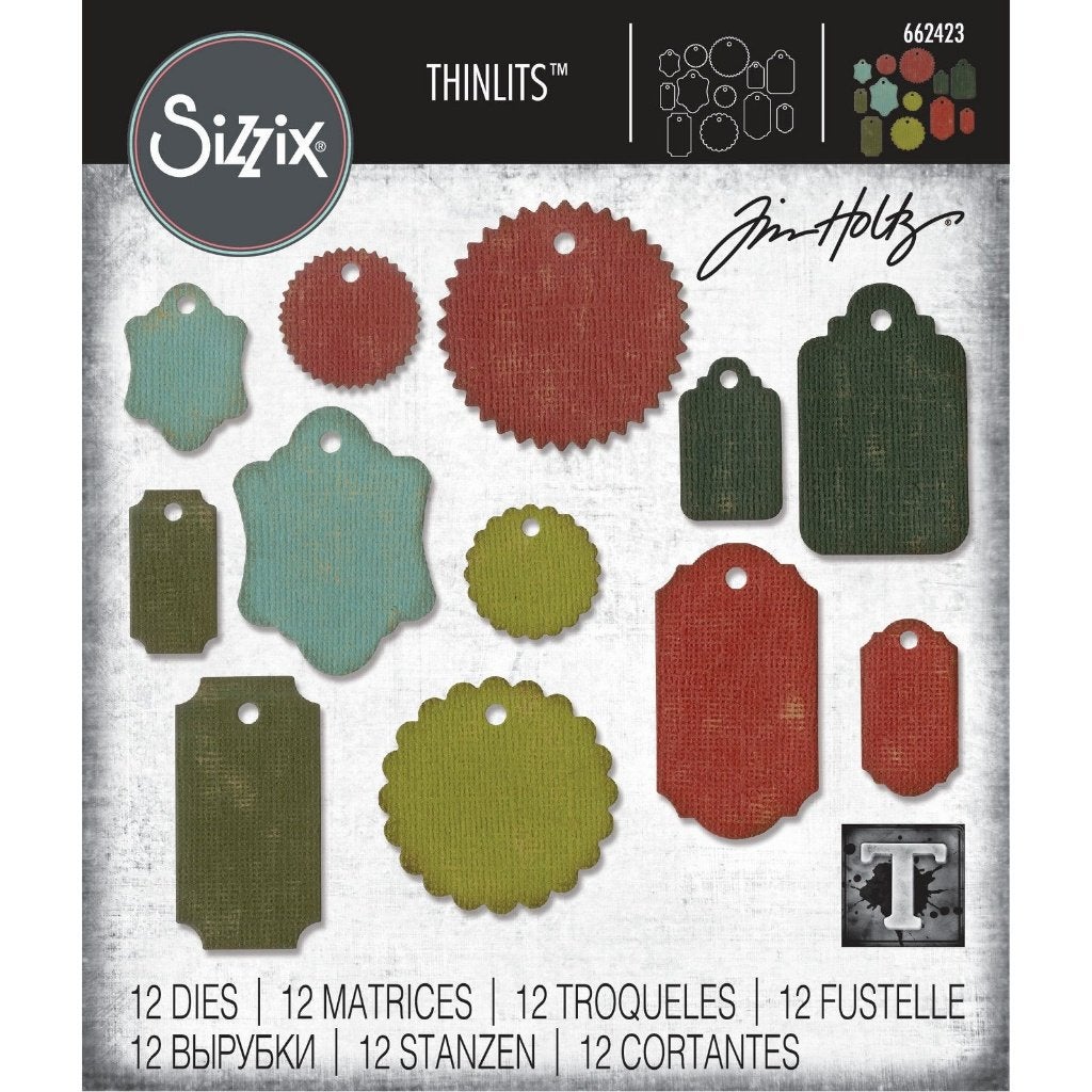 Sizzix Tim Holtz Thinlits Gift Tags #662423, Verzenden, Nieuw, Frame of Mal, Sizzix