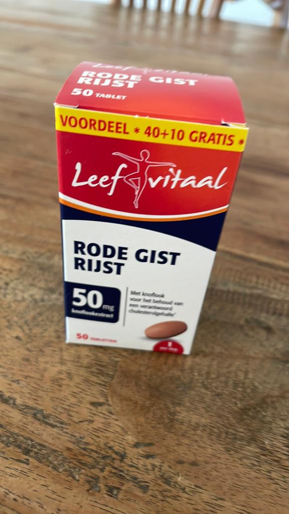 50 tabletten Leef Vitaal Rode Gist, nw!, Ophalen of Verzenden, Nieuw, Overige typen