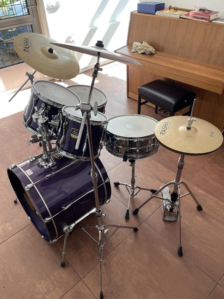 Yamaha Stage Custom Advantage Drumtel+Pasha Bekkens+Hardware, Muziek en Instrumenten, Drumstellen en Slagwerk, Ophalen, Gebruikt