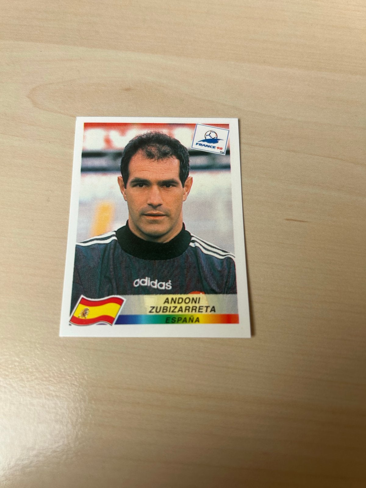 Panini France 98 Sticker Andoni Zubizarreta Spanje, Ophalen of Verzenden, Zo goed als nieuw, Sport