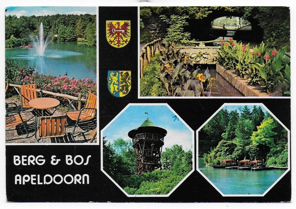 Apeldoorn Berg en Bos Gelopen Ansichtkaart ( B6140 ), Ophalen of Verzenden, 1980 tot heden, Gelopen, Gelderland