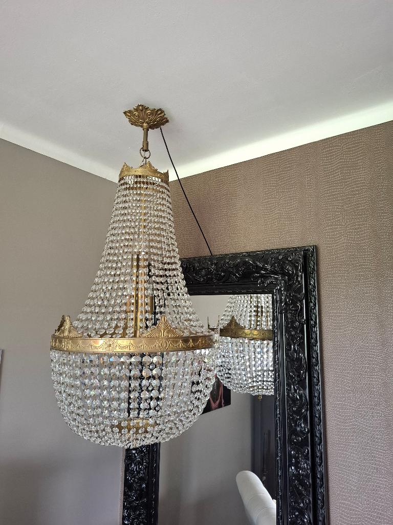 Kristallen lamp, Ophalen, Zo goed als nieuw, Glas, Stijlvol