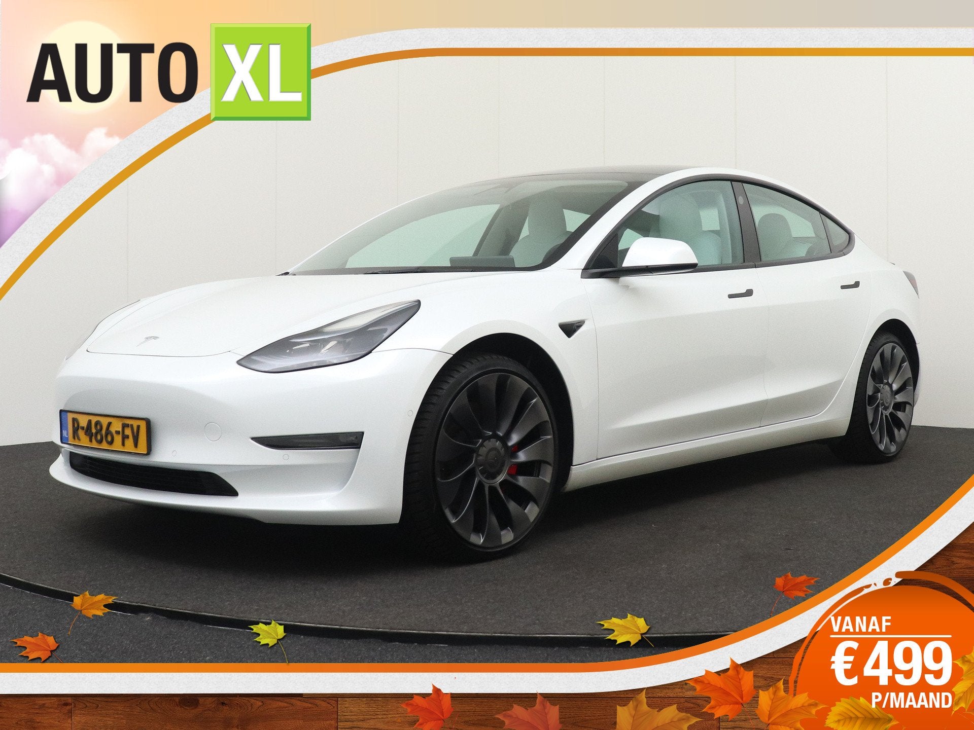 Tesla Model 3 Performance AWD 75 kWh (90% SOH) 463 PK 20'LMV, Auto's, Automaat, Dealer onderhouden, Gebruikt, 547 km